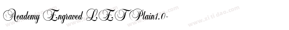 Academy Engraved LET Plain1.0字体转换